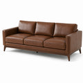 Ledersofa braun mit Polyurethanschaumfüllung